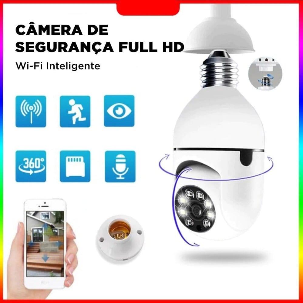 Câmera de Segurança Full HD Wifi Rotativa 360° | SmartCam 360º - camera-de-seguranca-full-hd-wifi-rotativa-360deg-smartcam-360o-colecao-eletronicos-01-techunt-224672