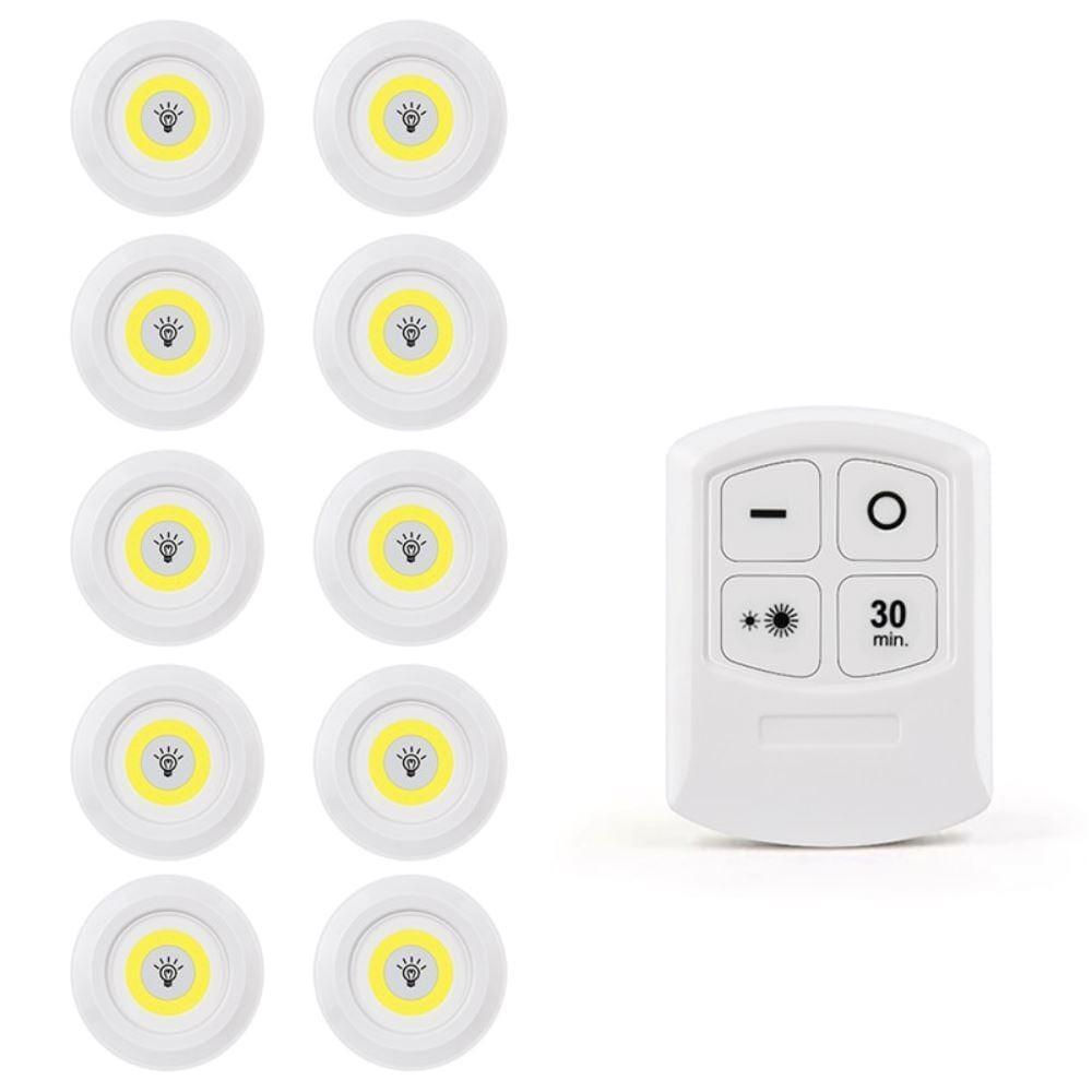 Luminária Led Smart + Controle Grátis - LigthOn - luminaria-led-smart-controle-gratis-ligthon-cc30-techunt-10-led-controle-gratis-283799